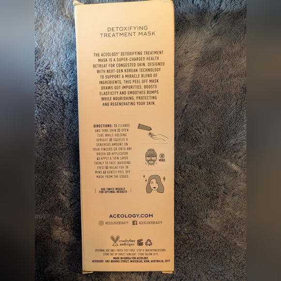 Aceology Detoxifying Treatment Mask 65 mL 2.19 fl oz - Picture 4 of 11